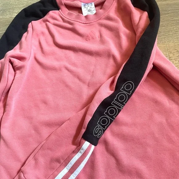 Adidas Womens Essential Colorblocked Sweatshirt - Picture 3 of 5